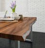 Esstisch Baumkante massiv Akazie nussbaum 280 x 100 silber LIAM 68921759 Bild 4
