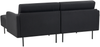 Linksseitiges Ecksofa BREDA Schwarz Linksseitig Bild 5