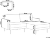 Linksseitiges Ecksofa BREDA Schwarz Linksseitig Bild 2