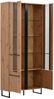 Vitrine Highboard, Schrank mit Fächern, Kufenfüße, Eiche, Natur Bild 3