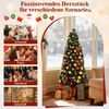 150 cm Künstlicher Weihnachtsbaum mit Beleuchtung & Sternspitze Mini Tannenbaum Christbaum Bild 2