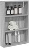 vidaXL Badezimmer-Wandschrank Graues Sonoma 40 x 10 x 60,5 cm 889356 Bild 3