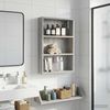 vidaXL Badezimmer-Wandschrank Graues Sonoma 40 x 10 x 60,5 cm 889356 Bild 4