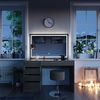 Schminktisch Sherry Grau 120 cm mit LED-Spiegel und Hocker Vicco Bild 4