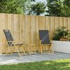 vidaXL Gartentisch Klappbar Ø45x45 cm Bambus 365880 Bild 3