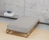 biberna Melange-Flanell Spannbetttuch 0841380 MELANGE UNI, sturmgrau, 1x 140x200 cm - 160x200 cm Bild 3