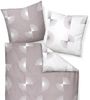 Janine Bettwäsche J.D. 87073 07 taupe Mako Satin 155 x 220 + 80 x 80 cm Bild 2