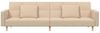 vidaXL Schlafsofa 2-Sitzer mit 2 Kissen Creme Stoff 375802 Bild 4