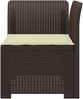 vidaXL 1-Sitzer Garten-Sofa mit Kissen Rattan-Look PP Braun 8011820 Bild 3