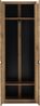 Garderobenschrank >ARAYA< 2 Türen, Eiche teilmassiv - 69x195x40,5 (BxHxT) Bild 2