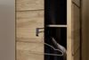 Garderobenschrank >ARAYA< 2 Türen, Eiche teilmassiv - 69x195x40,5 (BxHxT) Bild 4