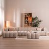 Bronx71 Ecksofa Luca XL Chenille Beige links Bild 1