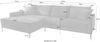 Trends by HG Ecksofa Summer L-Form, in Cord-Stoff mit Metallfuß Bild 3