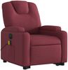 vidaXL Elektrischer Massagesessel mit Aufstehhilfe Weinrot Stoff 3204407 Bild 4
