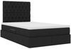 vidaXL Aufbewahrungsbett mit Matratze Schwarz 120 x 200 cm Polyester 3371837 Bild 5