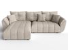 AX LIVING L Form hellbraune Ecksofa Verciani Schlaffunktion Bettkasten Bild 5