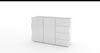 Sideboard >Onda< in Weiß Hochglanz - 130x81,2x40cm (BxHxT) Bild 3