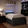 vidaXL Boxspringbett mit Matratze Dunkelgrau 120x190 cm Samt 3289981 Bild 4