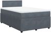 vidaXL Boxspringbett mit Matratze Dunkelgrau 120x190 cm Samt 3289981 Bild 3