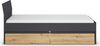 rauch Joel-Extra, Bett, mit 2 Schubladen, Farbe Grau metallic/Eiche Artisan, BxHxT 95x90x209cm Bild 5