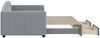 vidaXL Tagesbett Ausziehbar mit Schubladen Hellgrau 90x200 cm Stoff 3197224 Bild 4
