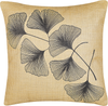 Kissen 2er Set Pflanzenmuster WAKAD Bouclé 45 x 45 cm Beige Bild 4