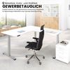 bümö Eckschreibtisch elektrisch höhenverstellbar L-Form: 200x160 cm in graphit, Gestell graphit - Stehschreibtisch mit Memory-Steuerung, elektrischer XXL Schreibtisch für die Ecke, XDSMW-2008-G-G Bild 3