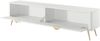 Bettso 'LANTE' RTV-Schrank mit Zwei Tür, Holzwerkstoff Weiß, 51x38x200cm Bild 4