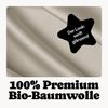 Seralino Bettwäsche Mako Satin Bettwäsche (100% Bio Baumwolle) mit Kissenbezug, 3 teilig, Fairtrade/ GOTS zertifiziert, uni Bettwäsche Set mit Reißverschluss Bild 3