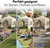 STEELSØN 'Rynara' Pavillon 3x3 m, beige, wasserdicht, stabil und UV-beständig, Faltpavillon 3-fach höhenverstellbar, Gartenpavillon mit 4 Seitenteilen, Pop Up Pavillon inkl. Tragetasche Bild 5