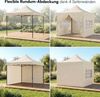 STEELSØN 'Rynara' Pavillon 3x3 m, beige, wasserdicht, stabil und UV-beständig, Faltpavillon 3-fach höhenverstellbar, Gartenpavillon mit 4 Seitenteilen, Pop Up Pavillon inkl. Tragetasche Bild 3