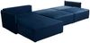 Ecksofa mit Schlaffunktion HUNTER in Royal Grau Ottomane Links inkl. Hocker Bild 3