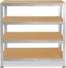 shelfplaza HOME 100x60x30 cm Schwerlastregal in grau-verzinkt mit 4 Böden und 175 kg Traglast pro Boden Bild 4