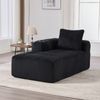 2-Sitzer Sofa B 158 x T 93 x H 61 cm aus Cord in Schwarz mit Seitenfächern und Becherhaltern Bild 4