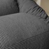 Home Deluxe 'Cozy' Sitzsack, Samt Cord anthrazit, 80 x 87 x 108 cm Bild 2