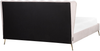 Bett mit Lattenrost MIRIBEL 180 x 200 cm Samtstoff Pastellrosa Bild 5