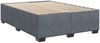 vidaXL Boxspringbett mit Matratze Dunkelgrau 140x200 cm Samt 3290931 Bild 5