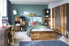 Highboard Jugendzimmer NELSON-129 Regal in grau mit Holz Nb, B/H/T ca. 87/128,7/42 cm Bild 3