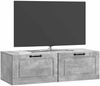 vidaXL Wandmontierter TV-Schrank Betongrau 98 x 41 x 30 cm 899378 Bild 3