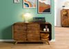 Sideboard Sheesham 134x40x75 hellbraun lackiert MAILAND #101 Bild 4