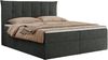 Boxspringbett, Polsterbett mit Bettkasten - PREMIUM-10 - 140x200cm - Dunkelgrau Stoff - H3 Bild 3