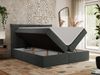 Boxspringbett, Polsterbett mit Bettkasten - PREMIUM-10 - 140x200cm - Dunkelgrau Stoff - H3 Bild 2