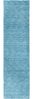 Gabbeh Teppich - Softy - Uni 300 x 80 cm - hellblau - läufer Bild 2