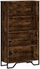 vidaXL Bücherregal Räuchereiche 80x31x137,5 cm Holzwerkstoff 848631 Bild 2