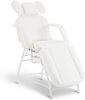 Barberpub Kosmetikliege Klappbar, Massageliege 80cm breit, behandlungsliege Wimpern, Tattoo Liege für SPA Salon, Verstellbare Handstütze für Kosmetiker 185x80x90 cm 0726 (Weiß/PU) Bild 1