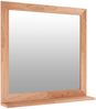 vidaXL Wandspiegel 55x55 cm Massivholz Nussbaum 350358 Bild 3