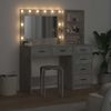 vidaXL Schminktisch mit Regal Grau 78,5 x 41 x 135 cm Holzwerkstoff 3334194 Bild 4