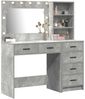 vidaXL Schminktisch mit Regal Grau 78,5 x 41 x 135 cm Holzwerkstoff 3334194 Bild 3