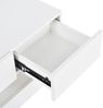 MODFU TV-Schrank LED TV Lowboard,Wandmontierter,TV-Ständer (Weiß 130*33*15cm Stauraum mit großer Kapazität, für bis zu 55 Zoll Fernseher Haltbarer und stabiler TV-Tisch) TV-Möbel mit 2 Schränken und 4 großen Schubladen Bild 5