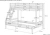 Erst-Holz Etagenbett L-Form Buche natur 90x200 Bild 4
